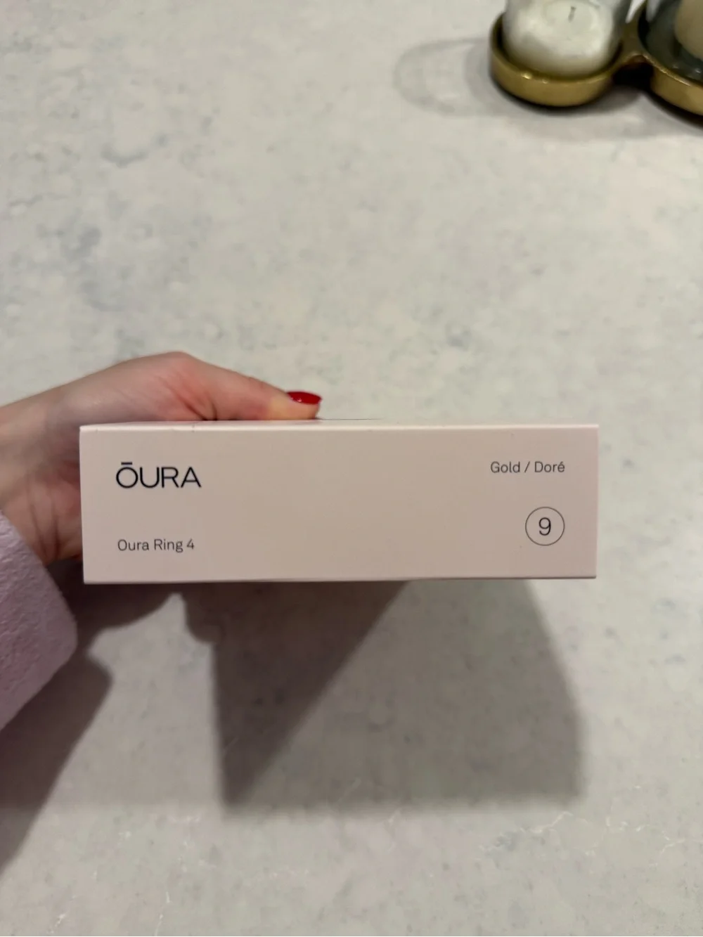 NEW Oura Ring 4 - gold, size 9